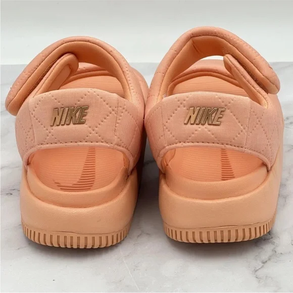 Nike Calm SE Sandals Womens 8 Apricot Agate Quilted Strap HJ9000-800 NWOB - Picture 7 of 14